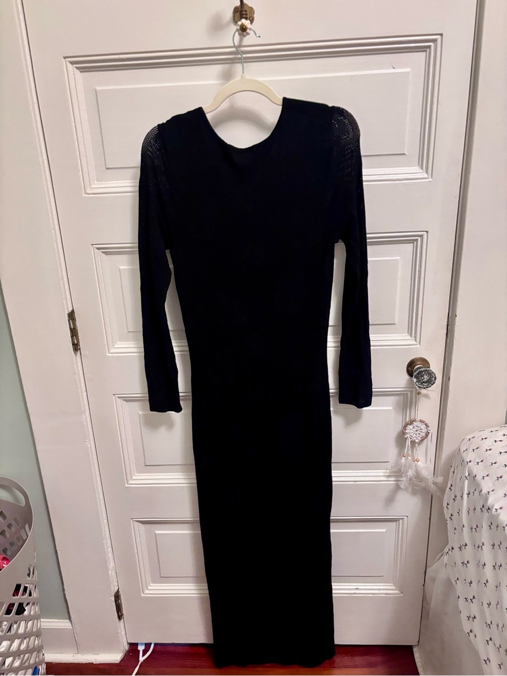 Z supply sweater dress with floral pattern, size L